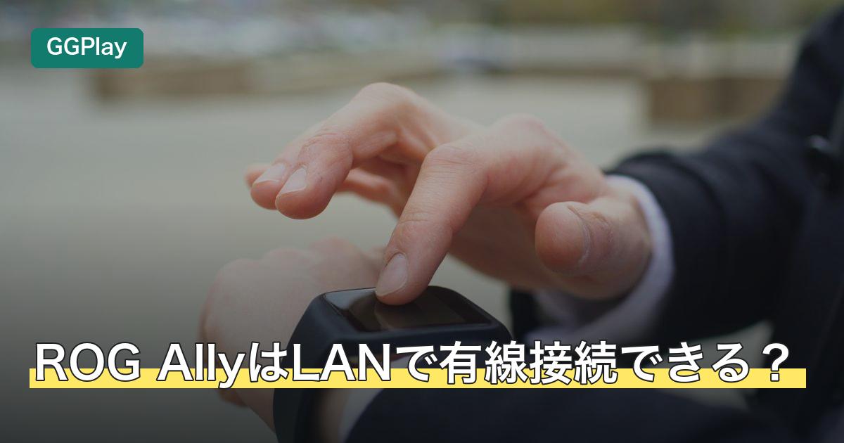 ROG AllyはLANで有線接続できる？