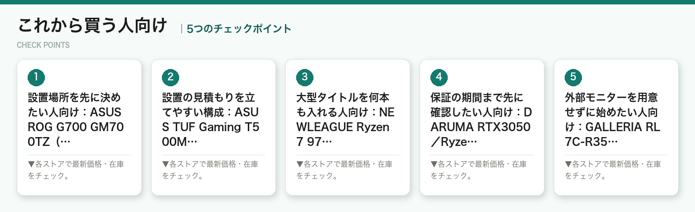 これから買う人向けの5つのポイント(図解)