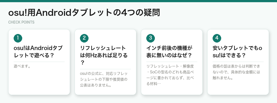 osu!用Androidタブレットの4つの疑問（図解）